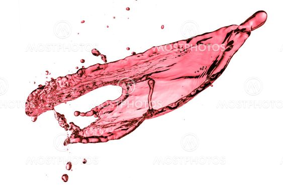 red wine splash