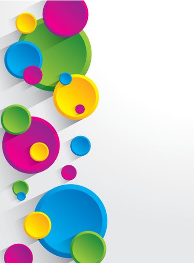 Creative coloured circles background