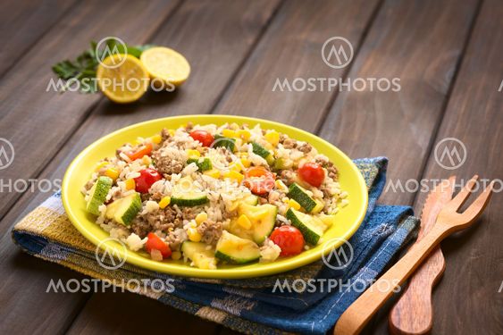 Rice Dish with Meat and Vegetables