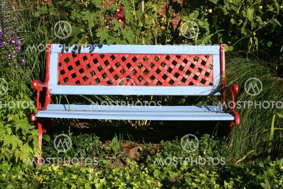 Colourful bench