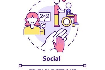 Social occupation concept icon