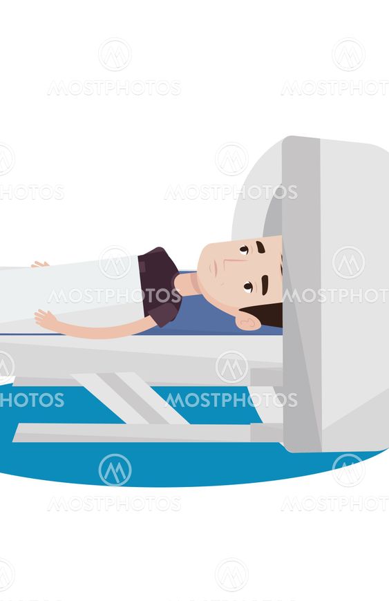 Magnetic resonance imaging vector illustration.
