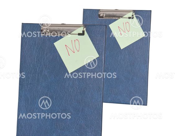 Notebook paper on a clip board.