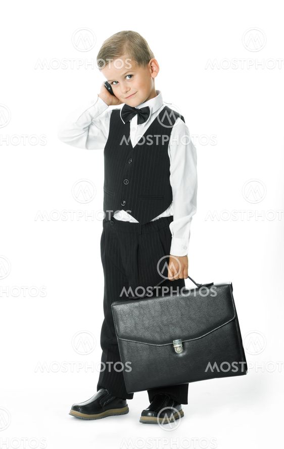 Boy in a suit