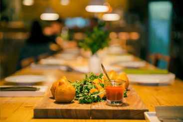 Tasty dish of seafood