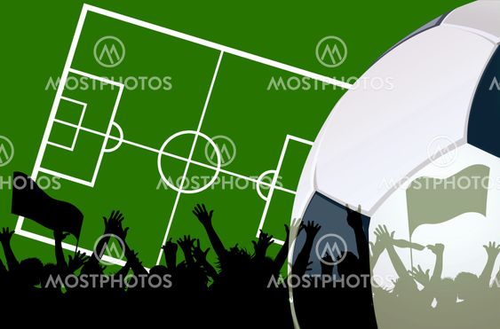 illustration of a soccer field
