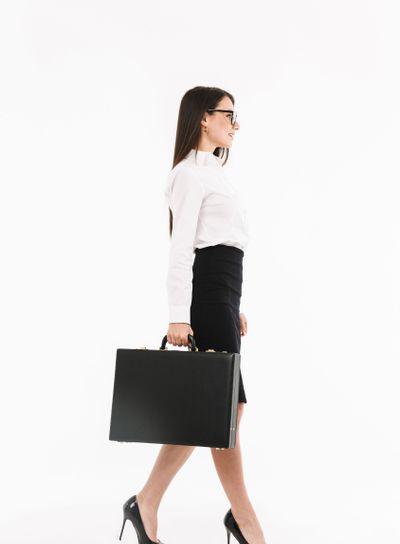Full length portrait of an attractive young businesswoman