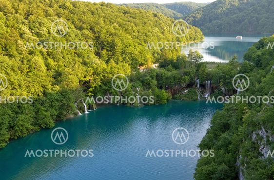 Turquoise lake.