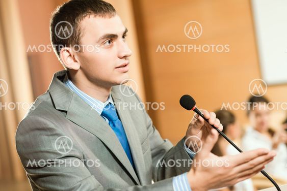 male speaker