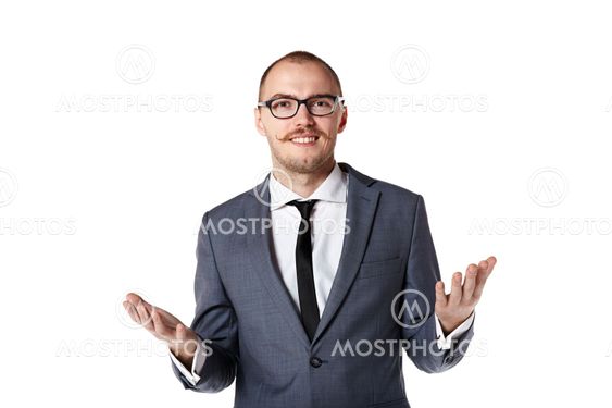 Man gesturing with hands