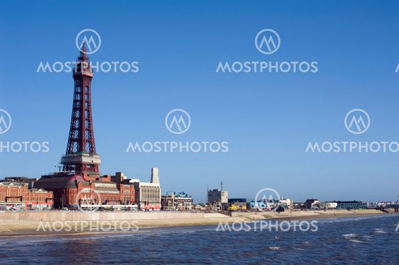Blackpool waterfront with Blackpool Tower
