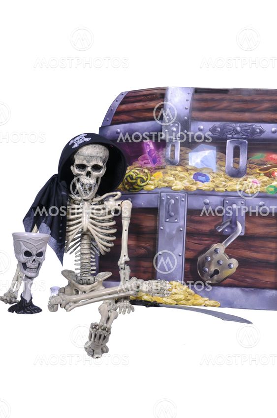 Skeleton Pirate and his Gold